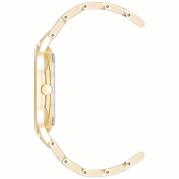 Nine West Women's Bracelet Watch, Gold/Black - Picture 2 of 4